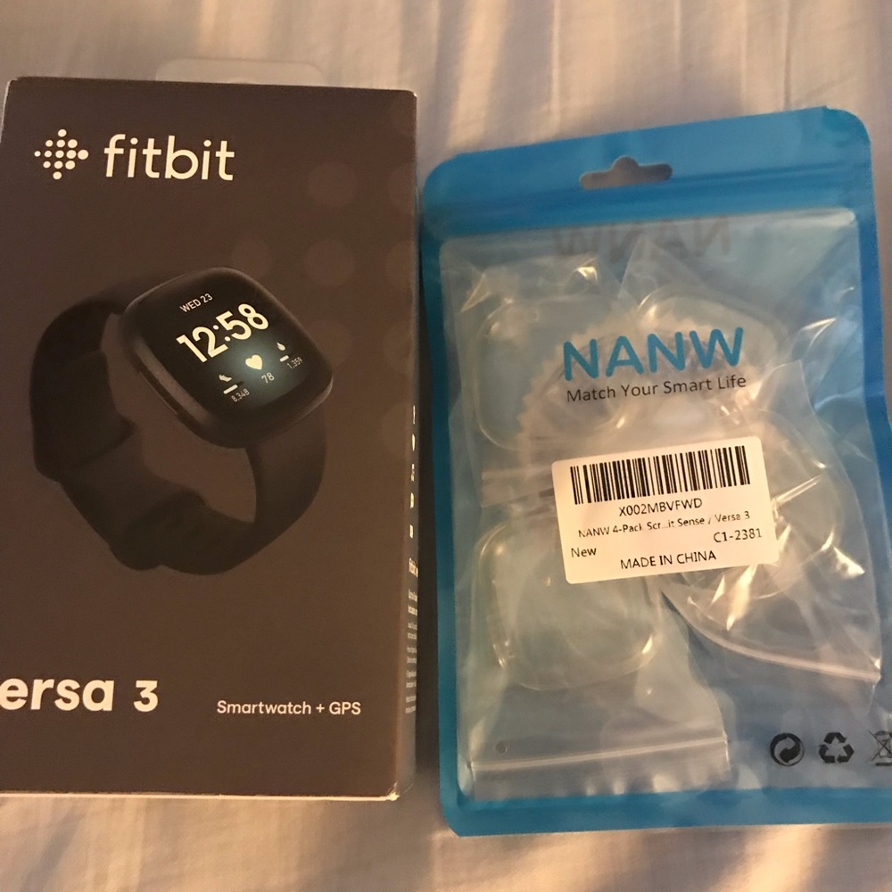 Versa 3 Fitbit watch and face covers